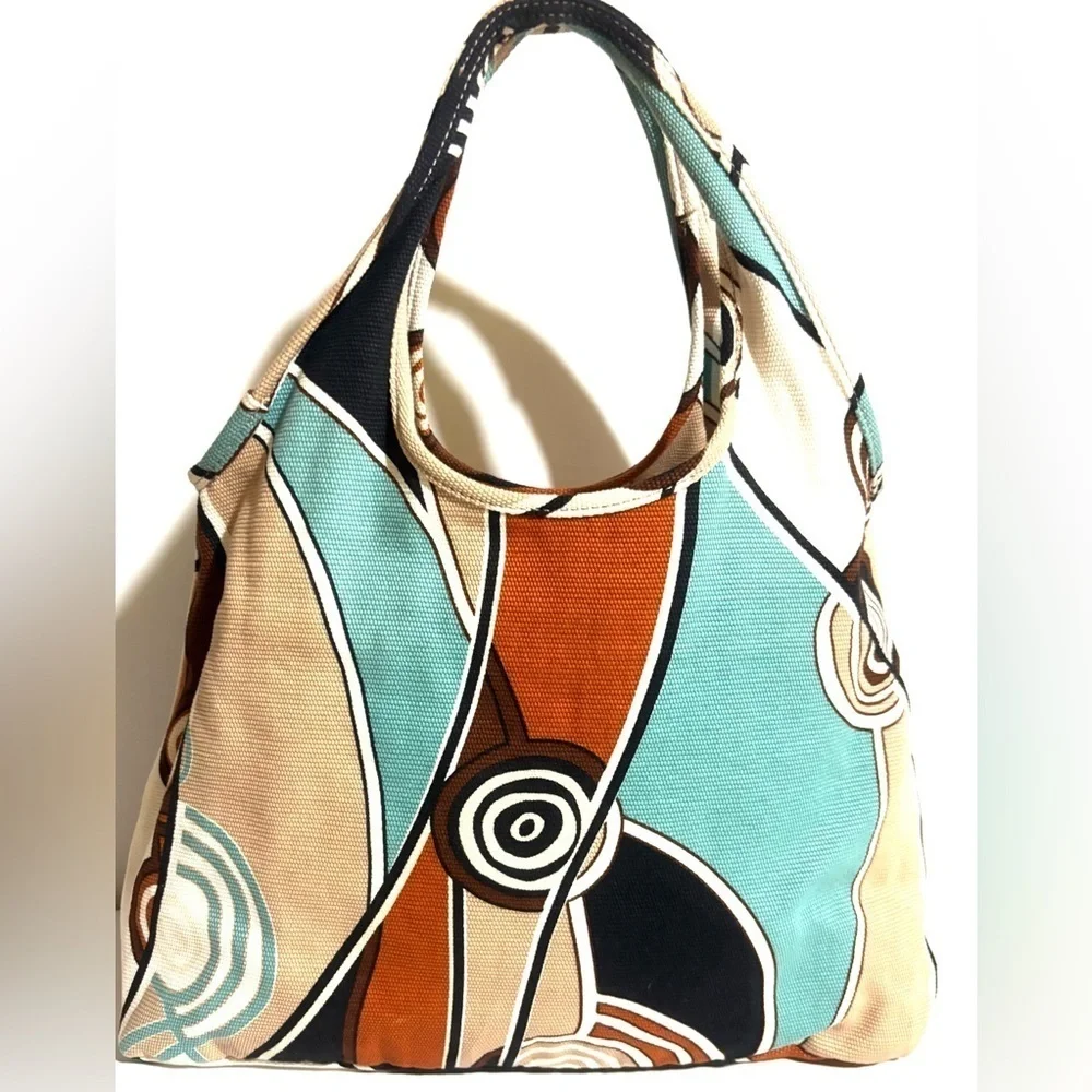 Cocoinelle multicolor print hobo Bag with Artistic Design